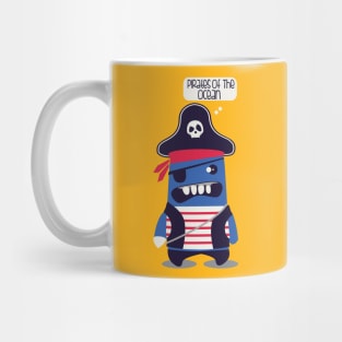 Pirate Monster T-Shirt Phone Case Tee Totebag Mug